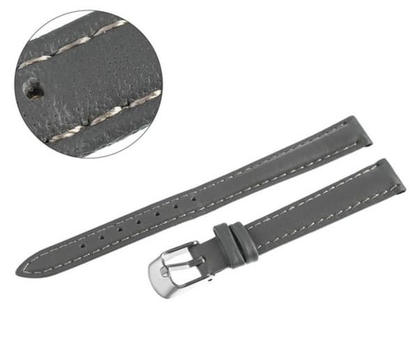 PACIFIC BELT 10 MM W35 SMOOTH grå rem, grå syninger