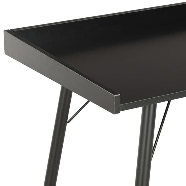 vidaXL skrivebord, sort, 90 x 50 x 79 cm