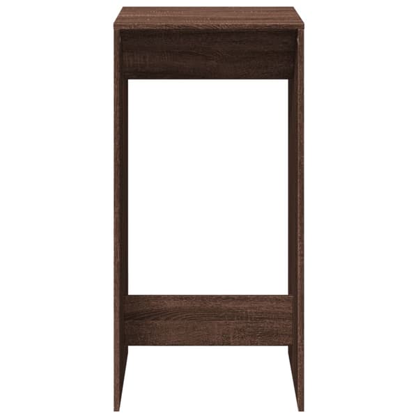 vidaXL barbord brunt egetræ 51x50x103,5 cm