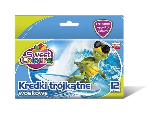 Trekantede vokspinde, 12 farver