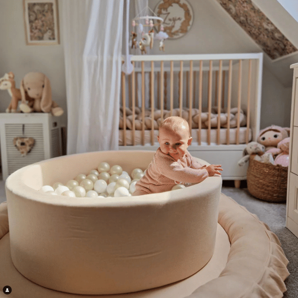 Tør pool 110x30 beige uden bolde
