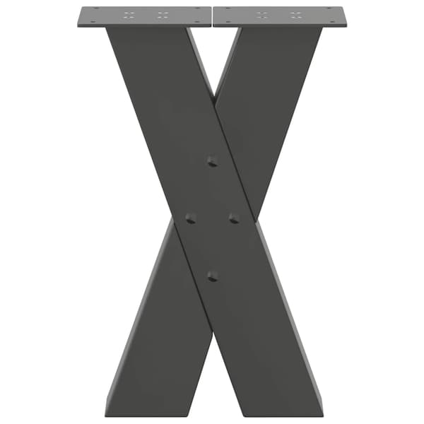 vidaXL Soffbordsben, 2 st, Antracit, Stål
