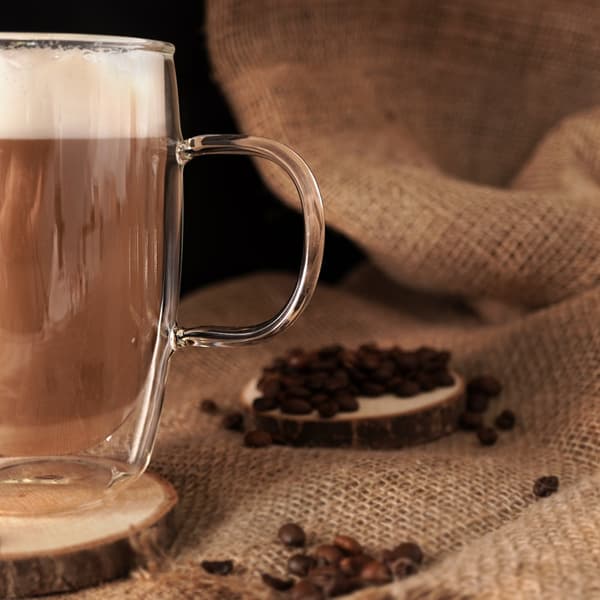 Termoglas med dobbeltvægget til latte DOUBLE 430 ml