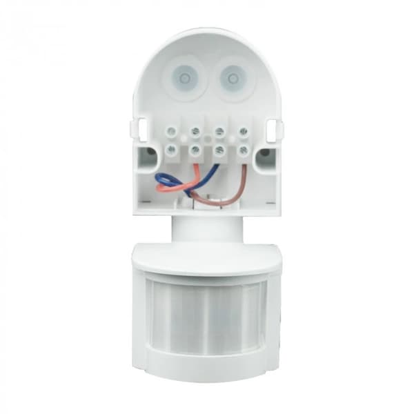 PIR-rörelsesensor Infraröd sensor 300W Max räckvidd 12m Vit Justerbar