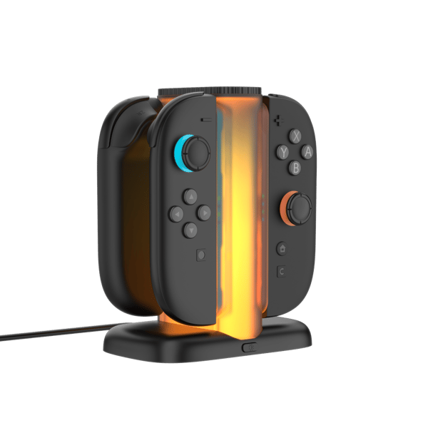 Yaxo Joy-Con Quad Charge Dock för NS2 Techno Black