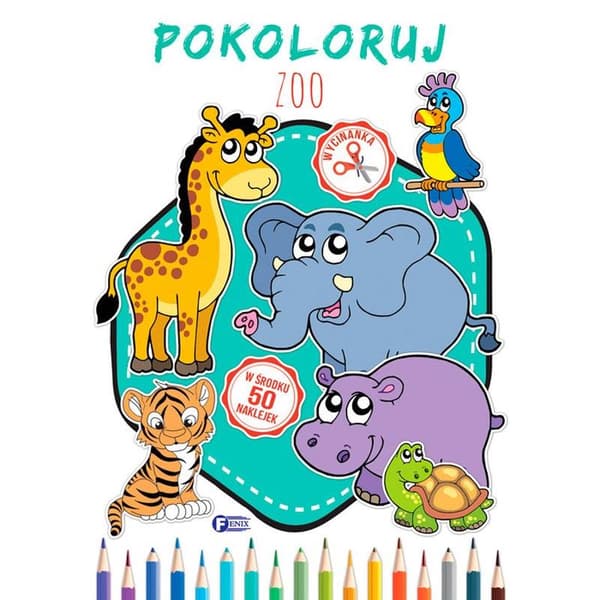 Färglägg. Zoo - Målarbild för barn