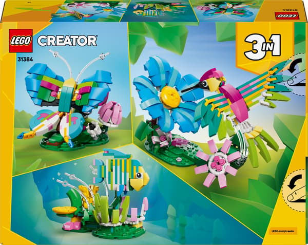 LEGO Creator Vilde Dyr: Farverig Kolibri 312-delt sæt (31384)