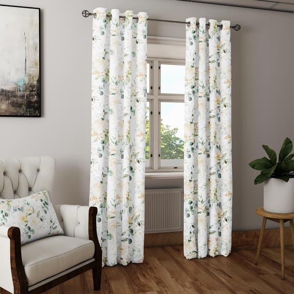 Gardin med snørehuller, print 125