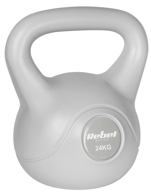 Kettlebell Rebel Active RBA-2322G-24 bituminös 24 kg Grå