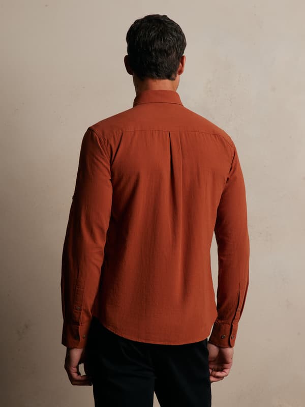ORANGE SKJORTA LÅNGÄRMAD XXL