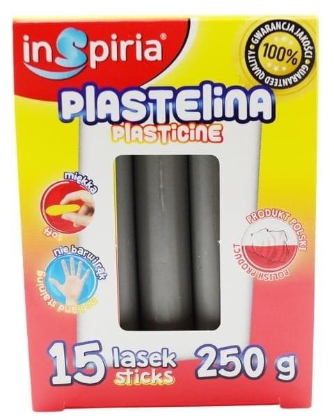 Grå plasticine 15 pinnar 250g