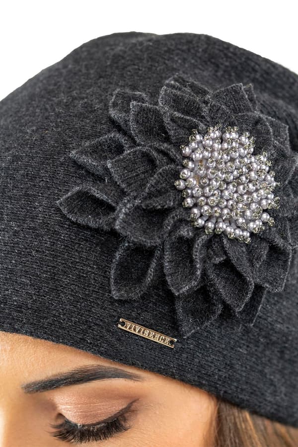Vivisence 7052 tummanharmaa uni-hattu