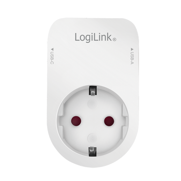LogiLink opladeradapterstik USB-C USB-A rejsetelefonholder