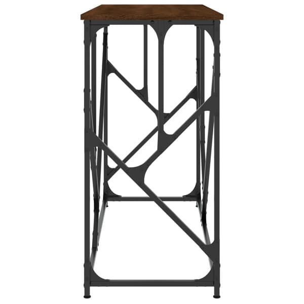 vidaXL konsolbord brunt egetræ 100x40x80 cm