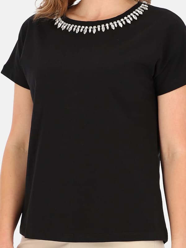 ELEGANT DAMBLUS I BOMULL MED HALSBAND