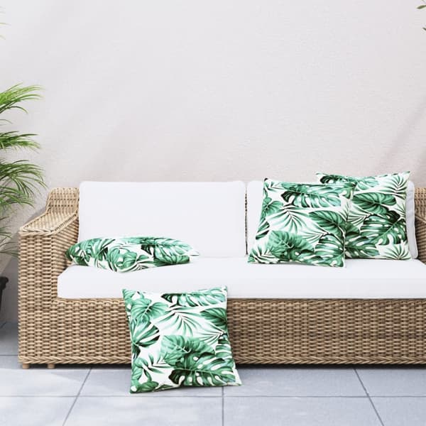 vidaXL sofahynder, sæt med 4, blade, 40x40 cm, stof