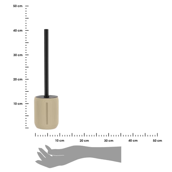 Elya beige toalettborste