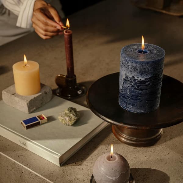 Spaas Rustikt Kulljus 80 mm 24h, Ljusgrå