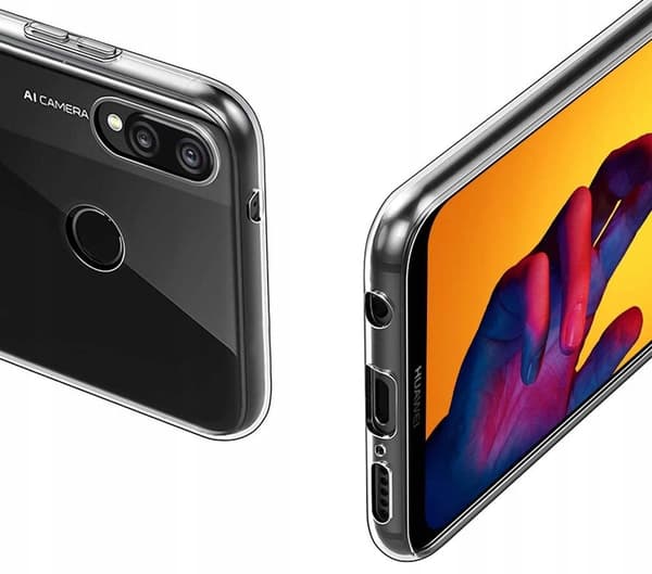 Etui til HUAWEI P20 LITE ULTRA SLIM CLEAR BACK + GLAS