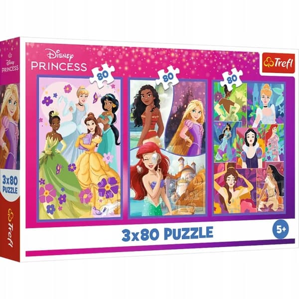 3x80 PRINSESSVÄNNER PUSSEL 34884