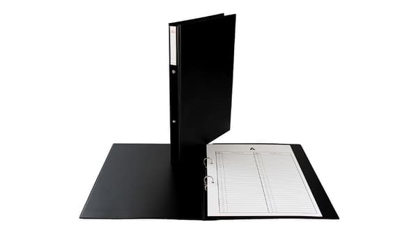 Personlig arkivmappe 2R/3 cm bred sort