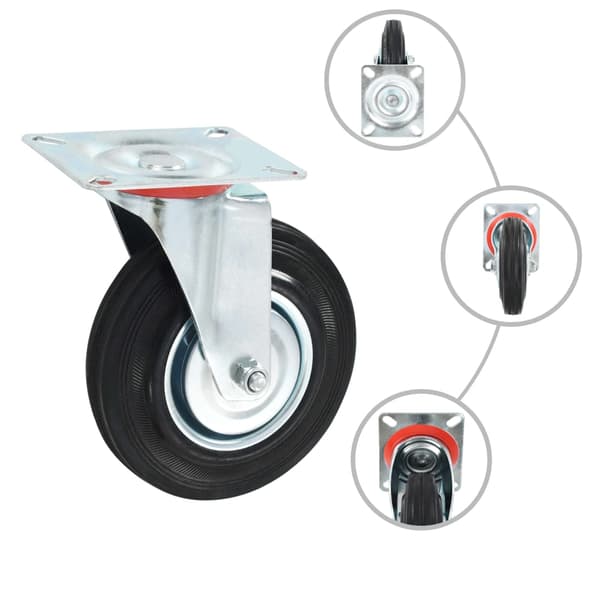 vidaXL Svänghjul, 4 st, 125 mm