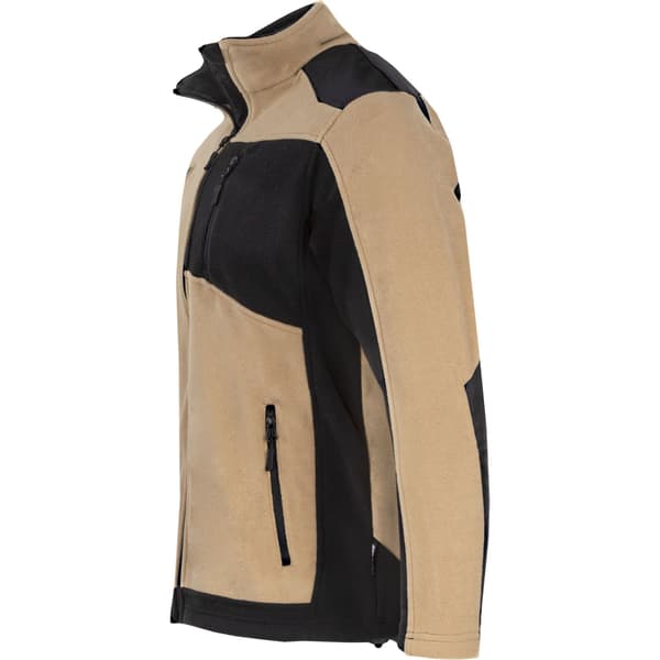 FLEECE SWEATSHIRT MED FORSTÆRKNINGER, BEIGE-SORT, "M", CE, LAHTI