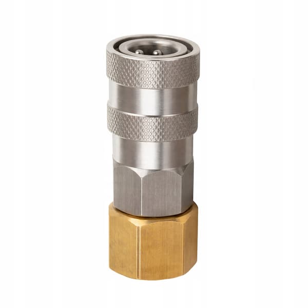 QuickConnect M18 INOX - Lynkoblingsmuffe til højtryksrensere | 180 bar | Rustfrit stål