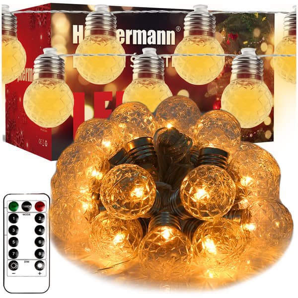 Julelys LED USB Heckermann 20L 6m kugler