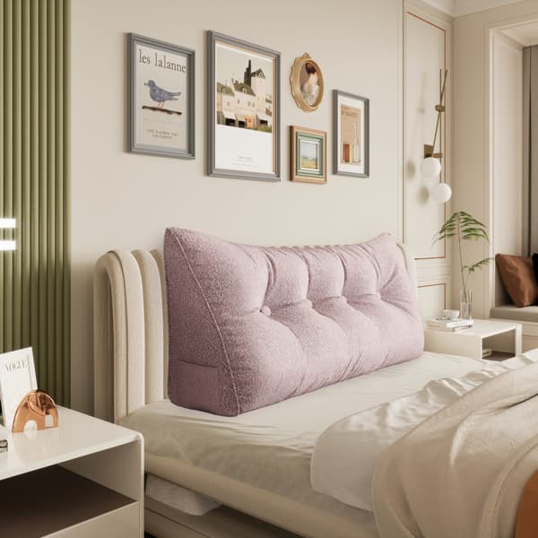 Triangulär plyschkudde rosa Triangulär plyschkudde rosa 200 cm