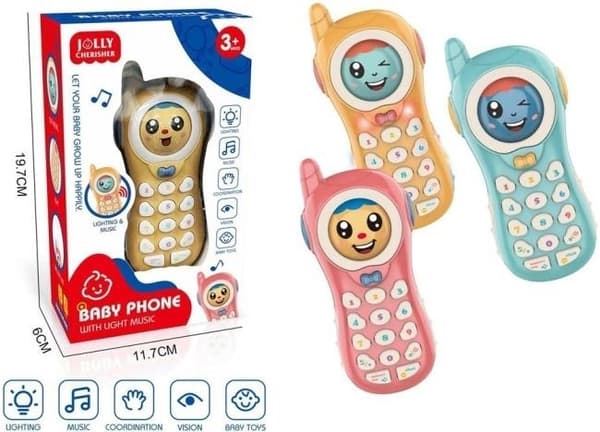 Telefon med lys og lyd MIX