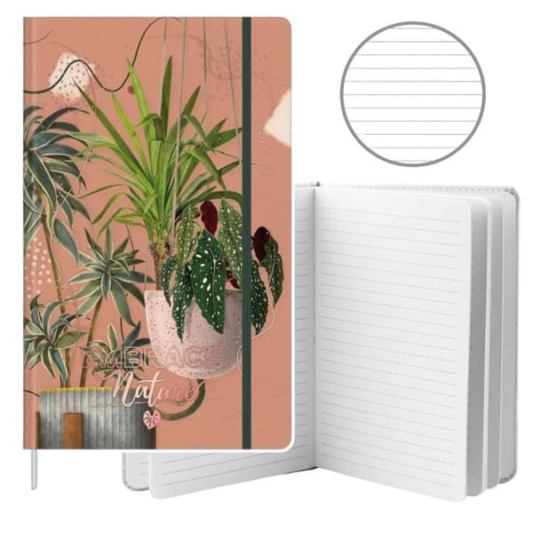 Notesbog A5/80K linje Blade Planter