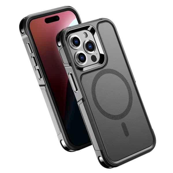 iPhone 16 Pro -kotelo, MagForce MagSafe, musta