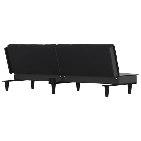 vidaXL Bäddsoffa, ljusgrå, klädd i tyg