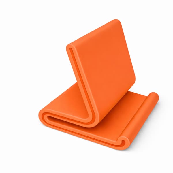 Orange telefonstativ bordsstativ smartphonehållare