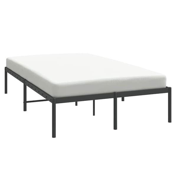 vidaXL metalsengestel sort 135x190 cm
