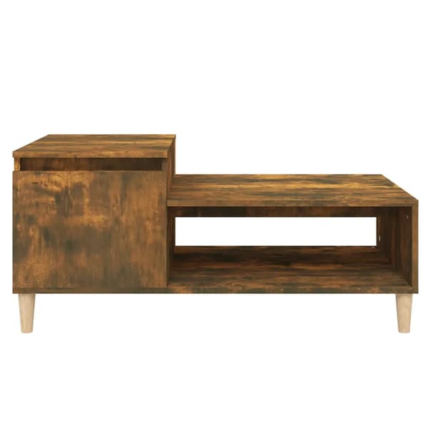 vidaXL sofabord røget eg 100x50x45 cm