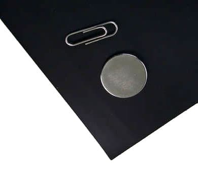 Hunter sort selvklæbende magnetfolie A4 1 mm lim