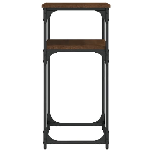 vidaXL konsolbord brunt egetræ 75x35,5x75 cm