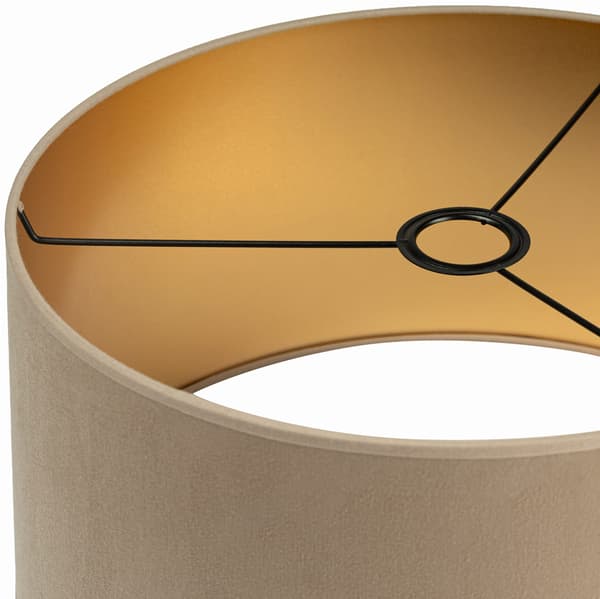 Tornado ASBG-lampa, cappuccino-guld sammet