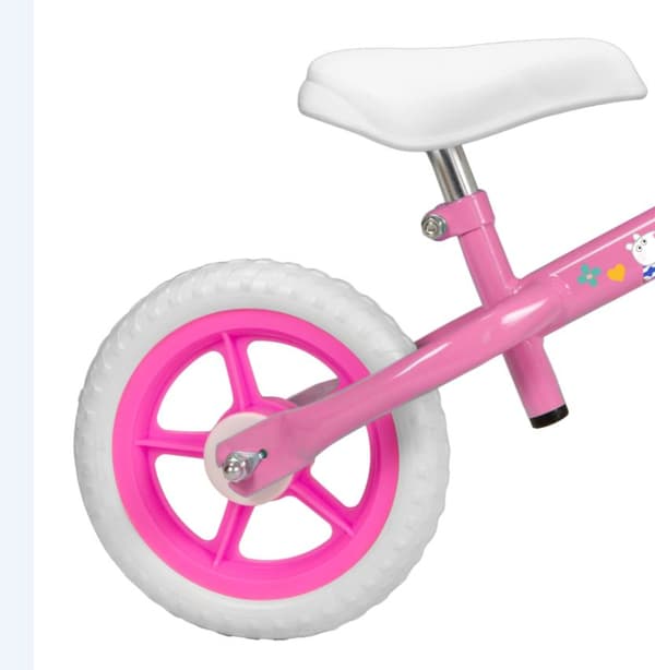 Gurli Gris Løbecykel 10 tommer til 2-årige piger lyserød