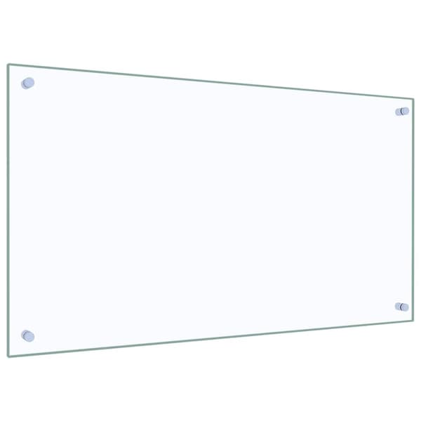 vidaXL Skyddspanel för kök, transparent, 90x50 cm, glas