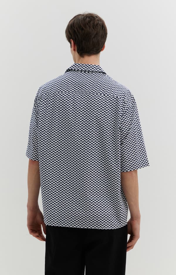 Oversized skjorte med print L