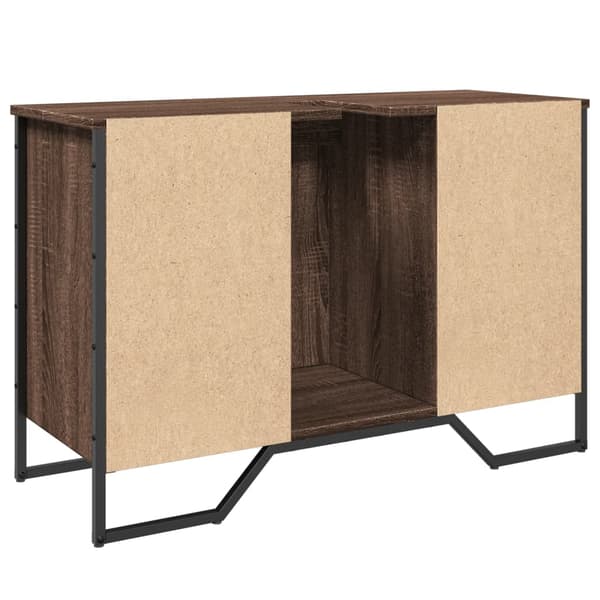 vidaXL håndvaskskab brun eg 91x35x60 cm