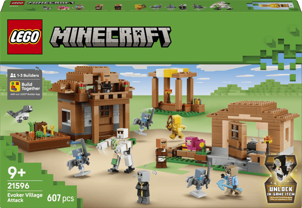 LEGO Minecraft Landsbyraid Sæt 607 dele (21596)