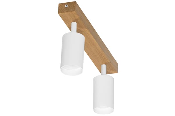 Moderne hvid lampe - 2 x GU10 - L=35 cm