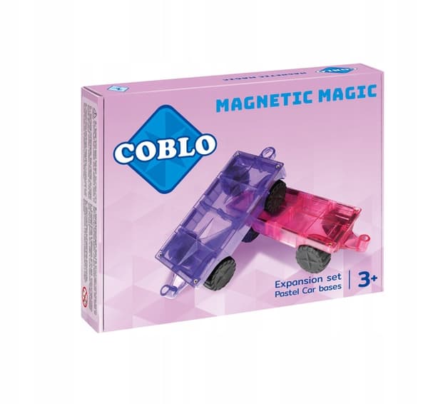 COBLO, XL pastellfärgade bilset - 2 delar