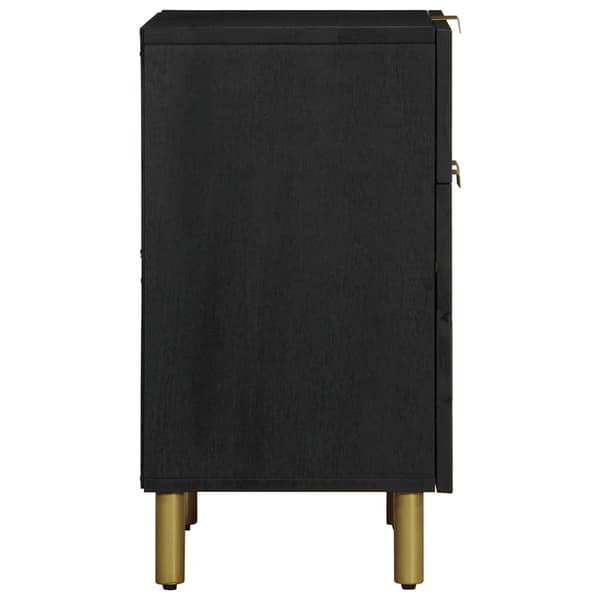 vidaXL sengebord, sort, 50x33x60 cm, træbaseret materiale