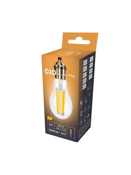 Glödlampa ORO-E27-A67-FL-CLARO- 16W-DW, 4000K