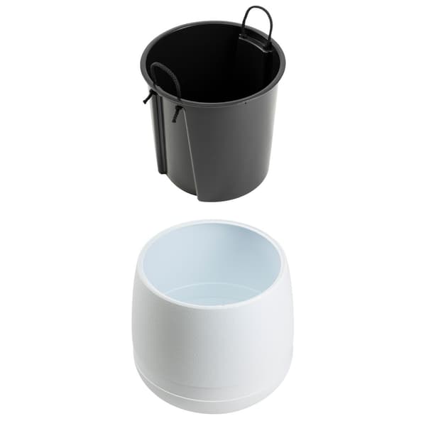 Sæt med LUNA VASE blomsterpotter hvide 3 stk.